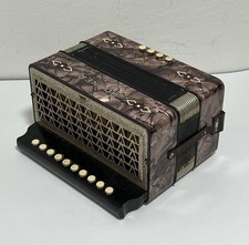 HOHNER fisarmonica antica bottone 1 fila 4 bassi 10 tasti