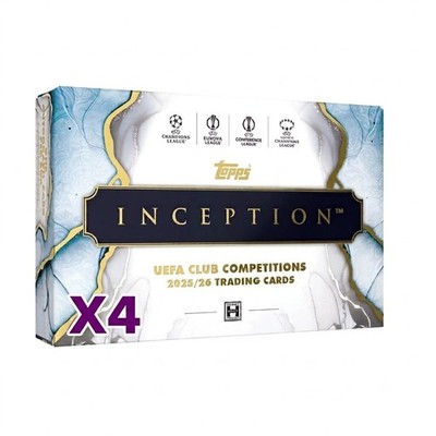 Topps Inception UEFA Club Competitions 2025/26  X4 Brand New Sealed - Preorder