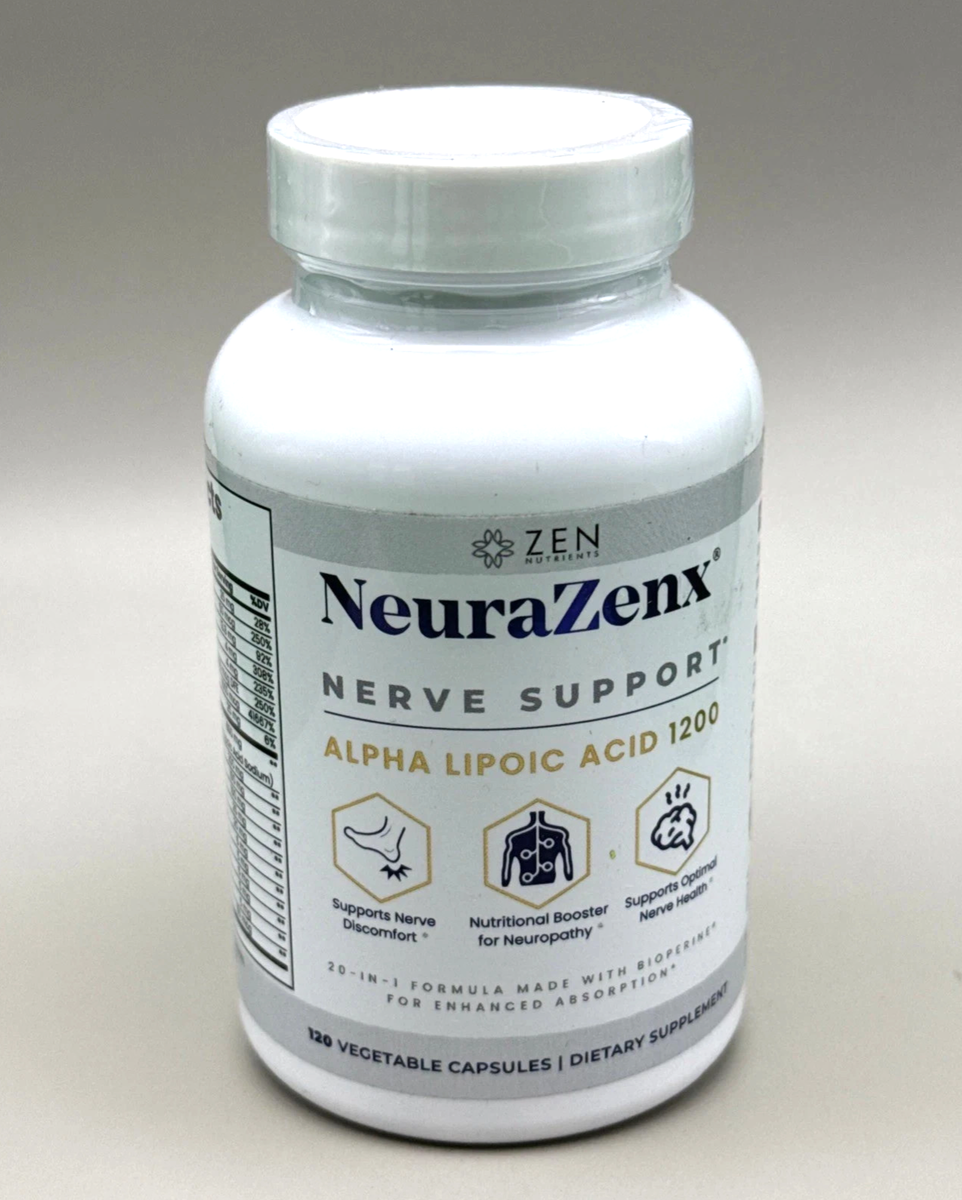 Neurazenx with R-ALA Matrix ~ 1200mg ~ 120 Capsules ~ Fresh Exp