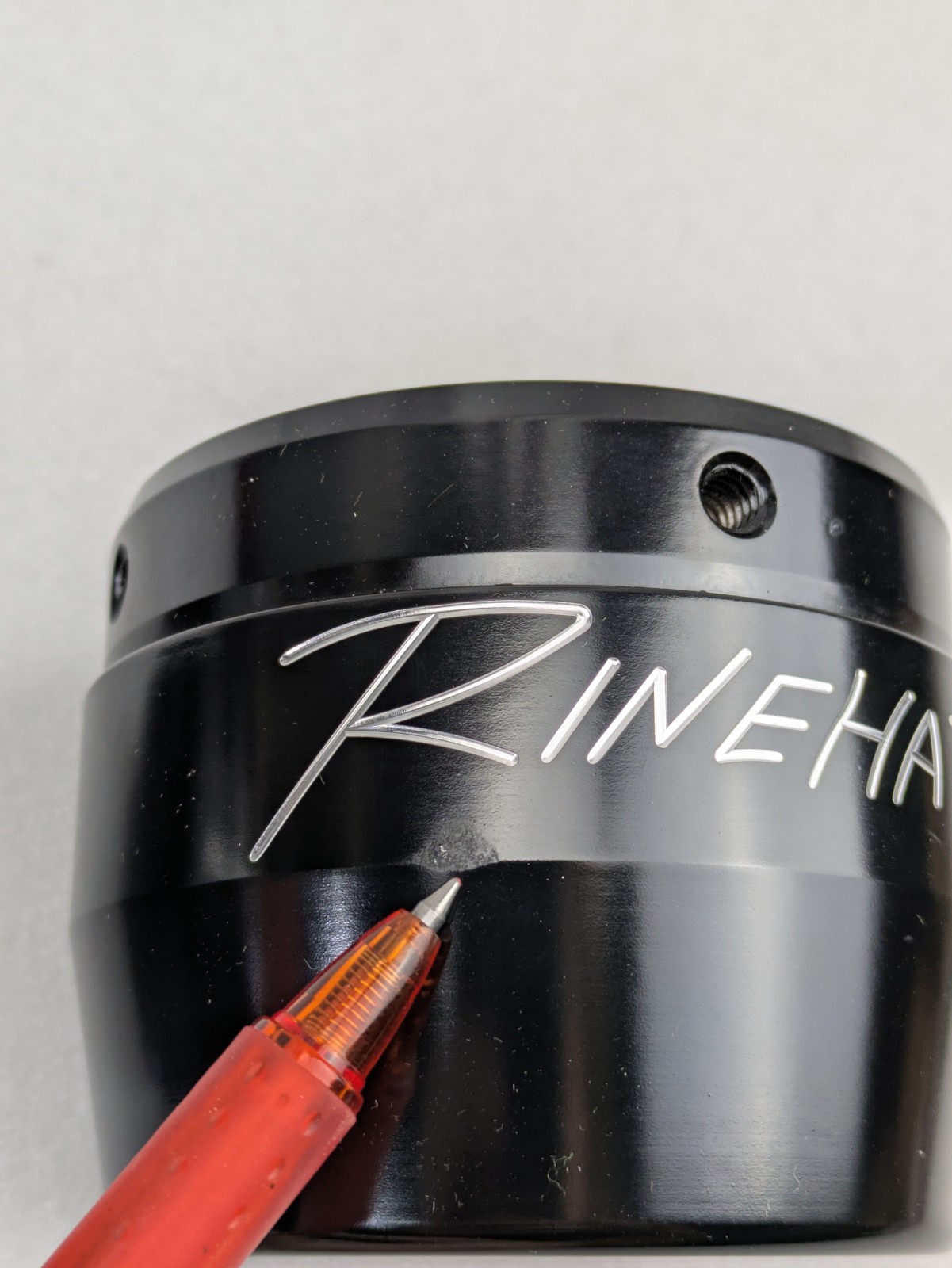 Rinehart Racing Black Exhaust End Caps For Harley Slip On Muffler 3.5" *NEW*