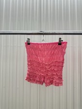 VINTAGE 1960 s NYLON RUFFLES BLOOMERS Ruffled Pink shorts