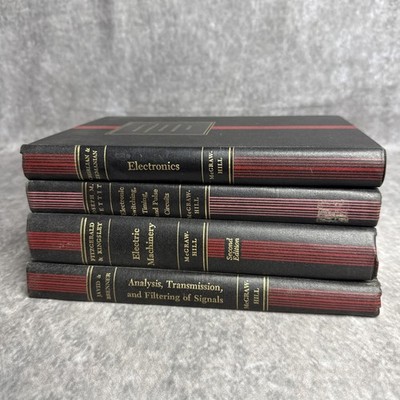 Lot 4 McGraw-Hill Electrical and Electronic Engineering Series Vintage Textbooks