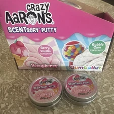Crazy Aaron's Scentsory Putty Mini Tin 2 Pack Scoopberry .29oz