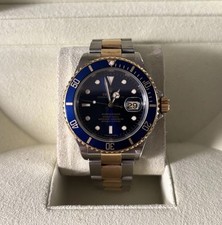 Rolex Submariner 16613 Blue Gold Steel ‘Bluesey’ 40mm With Box 