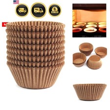 Food Grade Cupcake Liners Disposable Baking Cups 200 pcs Natural Eco-Friendly