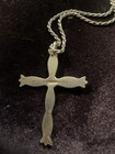 Gorgeous Sterling Silver Navajo Cross With 24 Inch Sterling Chain — photo 2