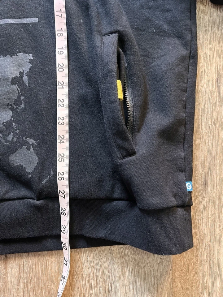 Sudadera con Capucha Pullover Polar Alto Cookies Mile Talla 3XL Negra Retazos Foto 2 de 4