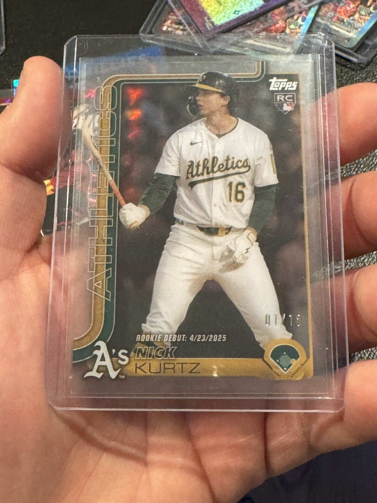 2025 Topps Update Nick Kurtz RC CLEAR VARIATION SSP /10 Acetate US197 Super Rare