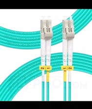 6 Pack 1 Meter Multimode OM3 Duplex LC to LC Fiber Jumper 6 Pack