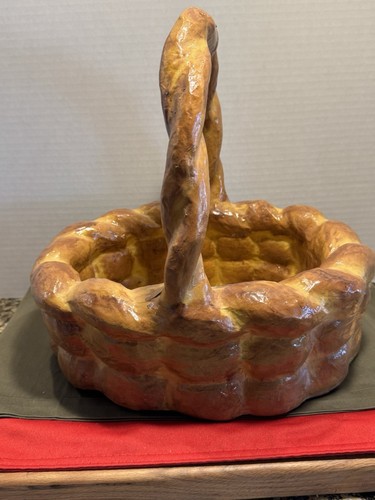 Vintage Hand Painted bread Basket made in Thailand. - 第 1/3 張圖片