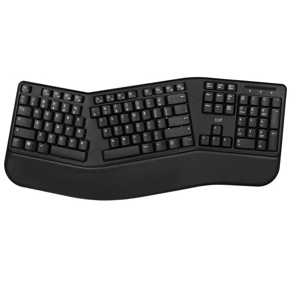 Monoprice Ergonomic Wireless Split 105-Key Keyboard 2.4GHz Wireless