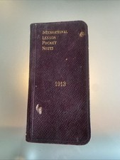 International lesson pocket notes 1913 Short Biblical Lessons