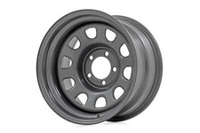 Rough Country Gray Steel Wheel 15x8 5x4.5 -19mm - Rc158545g