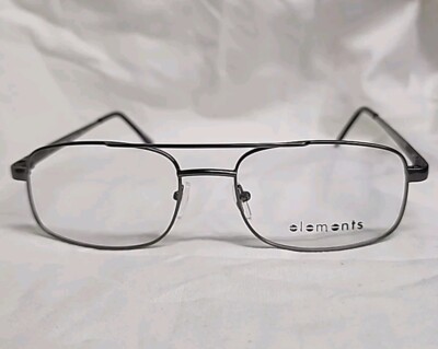 Elements By Europa EL-300 Graphite Metal Eyeglass Frames 54/18/145