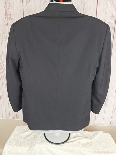 City Streets Jacket Blazer Mens 42S Black Double Breasted Ventless - Picture 5 of 9