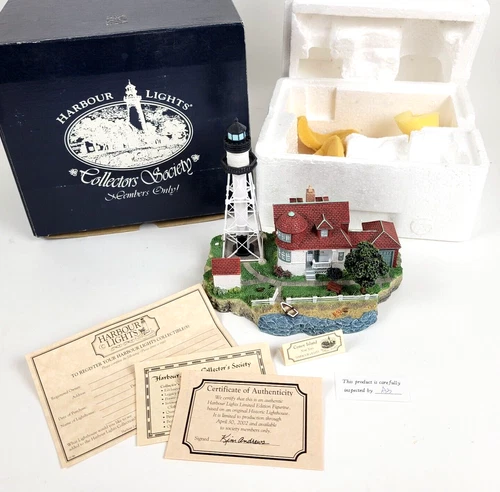 Autographed 2001 Harbour Lights Society Exclusive Coney Island Lighthouse #503