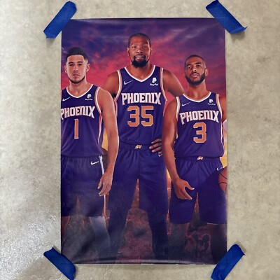Kevin Durant Phoenix Suns Basketball NBA Man Cave Canvas Poster Wall Art 12x18''