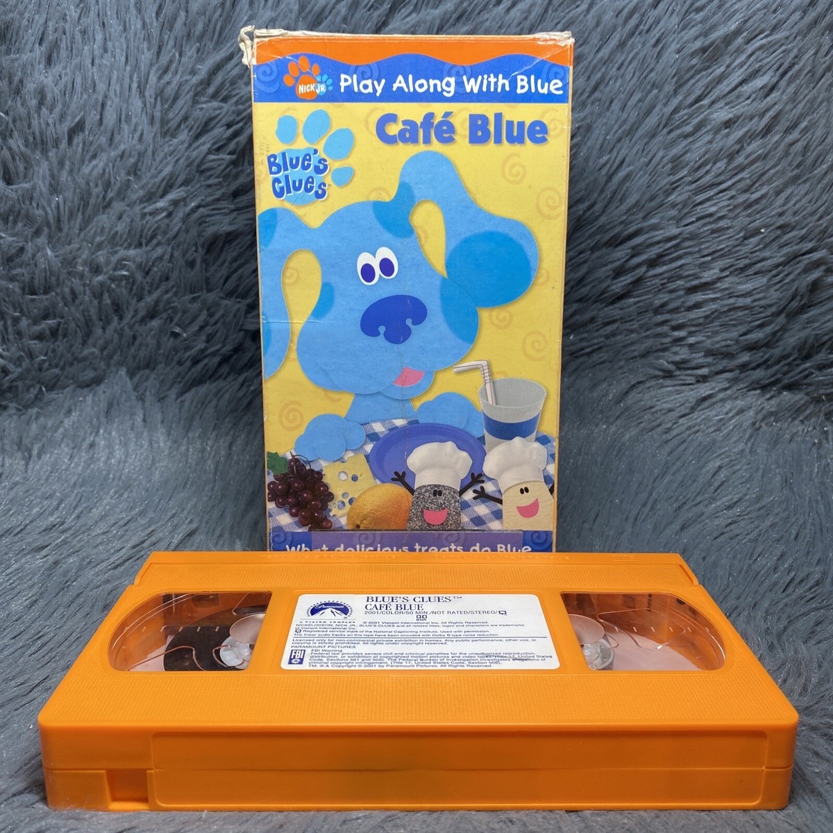 Blues Clues Cafe Blue VHS 2001 Nickelodeon Math Restaurant