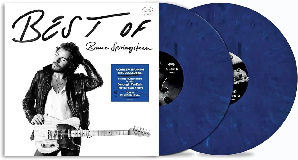 BRUCE SPRINGSTEEN LP x 2 Best of ATLANIC BLUE Coloured VINYL Limited New Sealed - Image 3 of 4