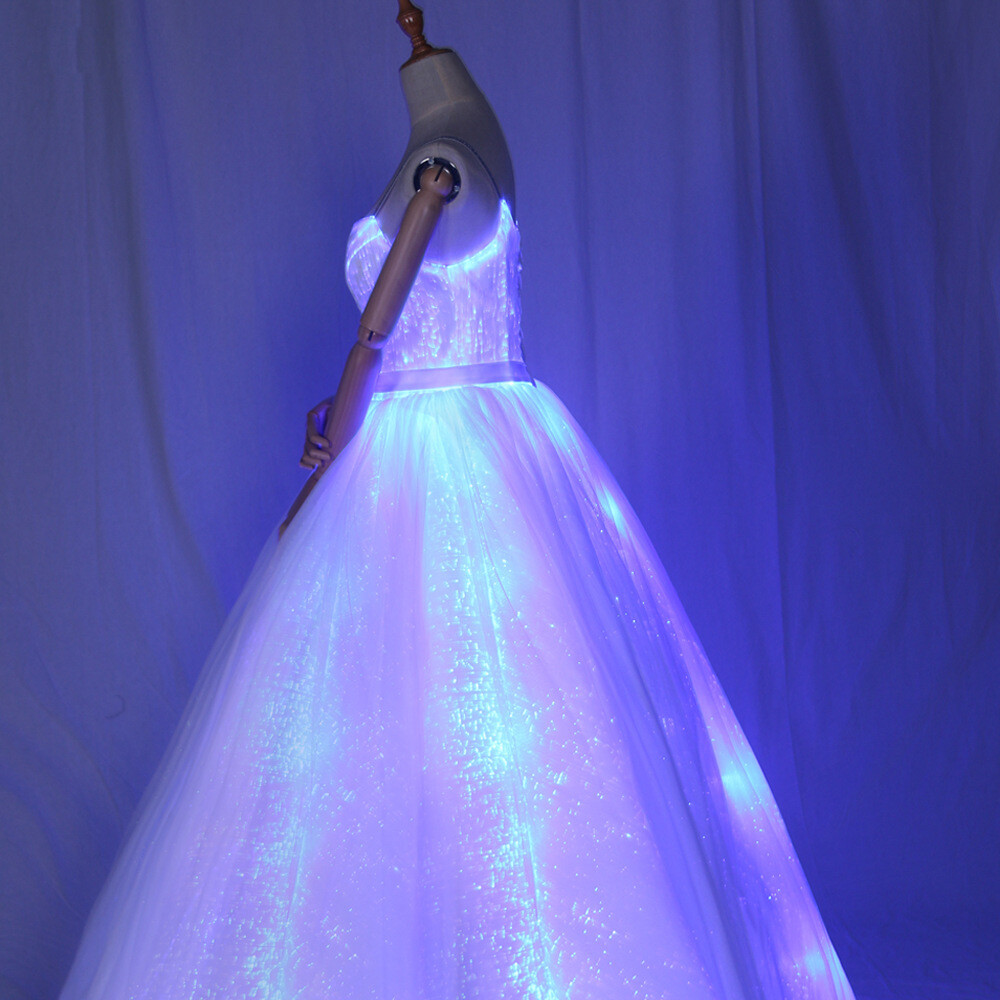 LED Smart Color-changing Luminous Wedding Dress Light