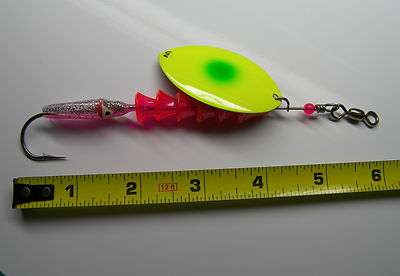 Salmon Spinner Lure Tee Trout Steel Head  Mustad 3/0 Stainless HD PRO SERIES  