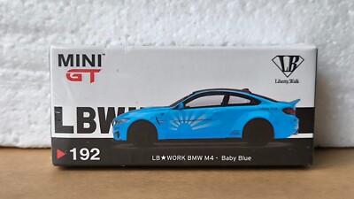 MINI GT LB☆WORK BMW M4- Baby Blue Bmw M4 Liberty Walk Baby Blue Mini