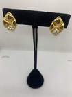 Nolan Miller Gold Tone With Rhinestones Clip On New