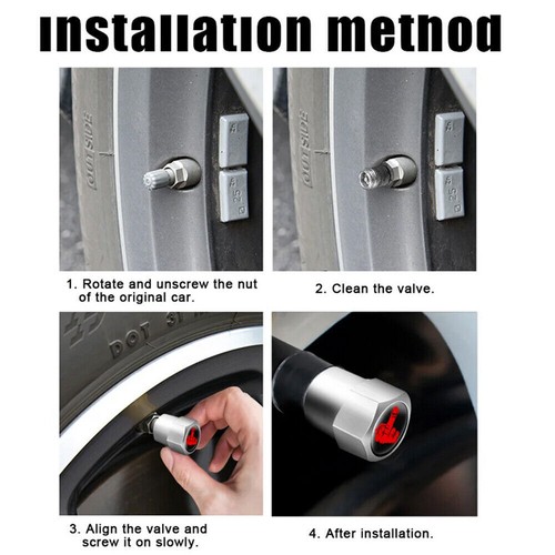 4pcs Funny Middle Finger Car Wheel Tire Air Valve Stem Caps Dust Cover Universal - Picture 7 of 20