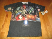 Star Wars HAN SOLO DARTH VADER PRINCESS LEIA OBI-WAN KENOBI LG T-Shirt w/ Tags