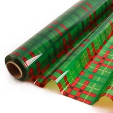 Christmas Cellophane Wrap Roll 34" x 100’Ft 3 Mil Thicken Long Film Gift Wrap...