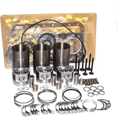 3TNC78 3TNC78L Engine Overhaul Rebuild Kit Compatible for Yanmar W/Valve Tractor