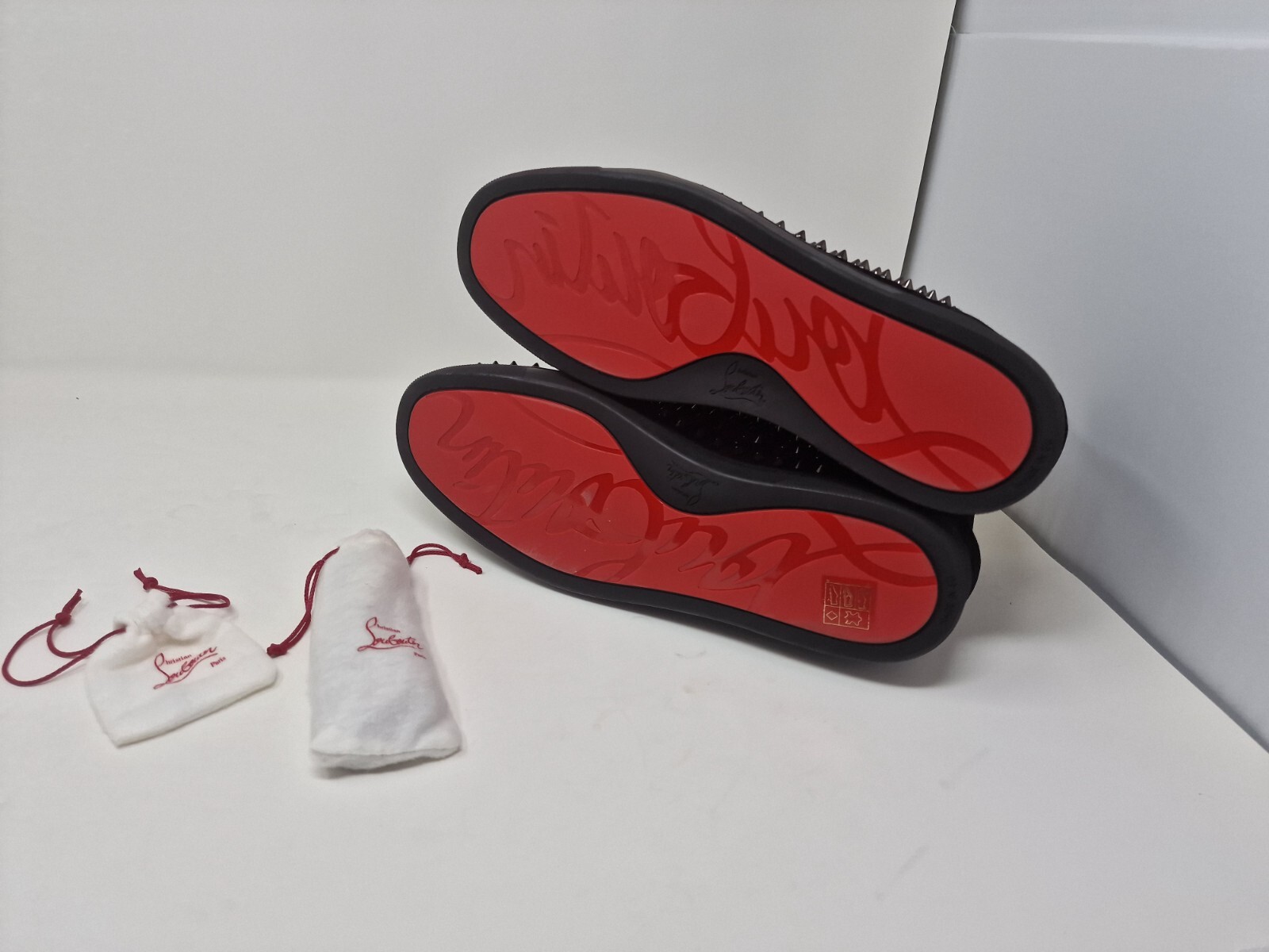 CHRISTIAN LOUBOUTIN  Louis Orlato Suede High-Top Sneakers - UK 12 / 46 - RARE image 7