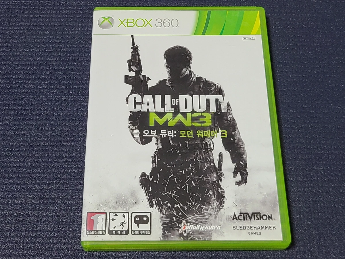 Microsoft XBOX360 Call of Duty Modern Warfare 3 Retro Game Korean