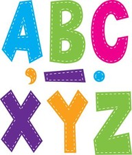 Multi Craft Kit 120 Pieces 96 Uppercase Letters and 24 Punctuation Marks