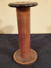 Vintage Wooden Yarn Thread Wool Spool Spindle Bobbin Wood Loom 52720231