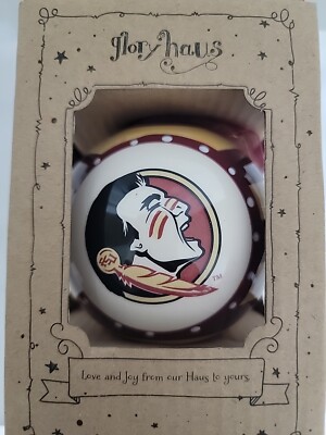 Glory Haus Ceramic Ornament Florida State University Seminoles NEW
