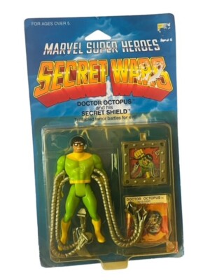 Marvel Secret Wars Action Figure 1984 Doctor Octopus Dr Mattel Shield MOC BMC1