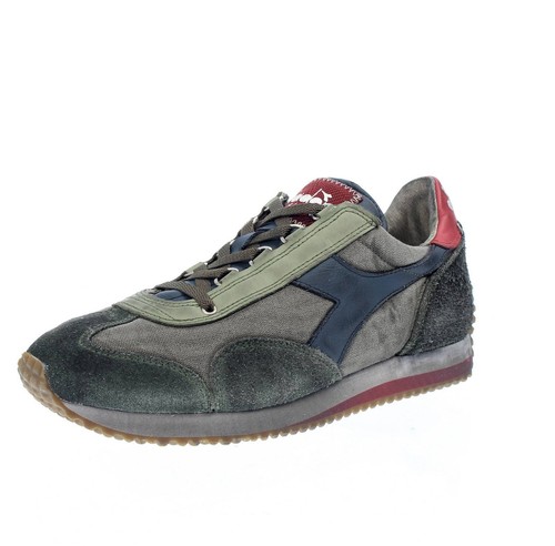 Diadora Heritage Equipe Dirty Stone Wash - Sneakers Basse Verde - Uomo Scarpe
