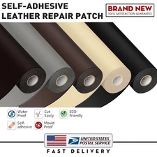 Self Adhesive Vinyl Faux Leather Fabric Repair Patch Kit for Car seat Sofas