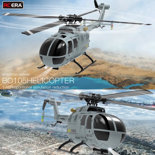 RC ERA BO-105 RC Helicopter 1:48 4CH 6-axis Optical Flow Positioning RC Aircraft - Picture 9 of 28