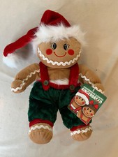 Dan Dee Collectors Choice Christmas Gingerbread girl Plush Stuffed Doll 17"