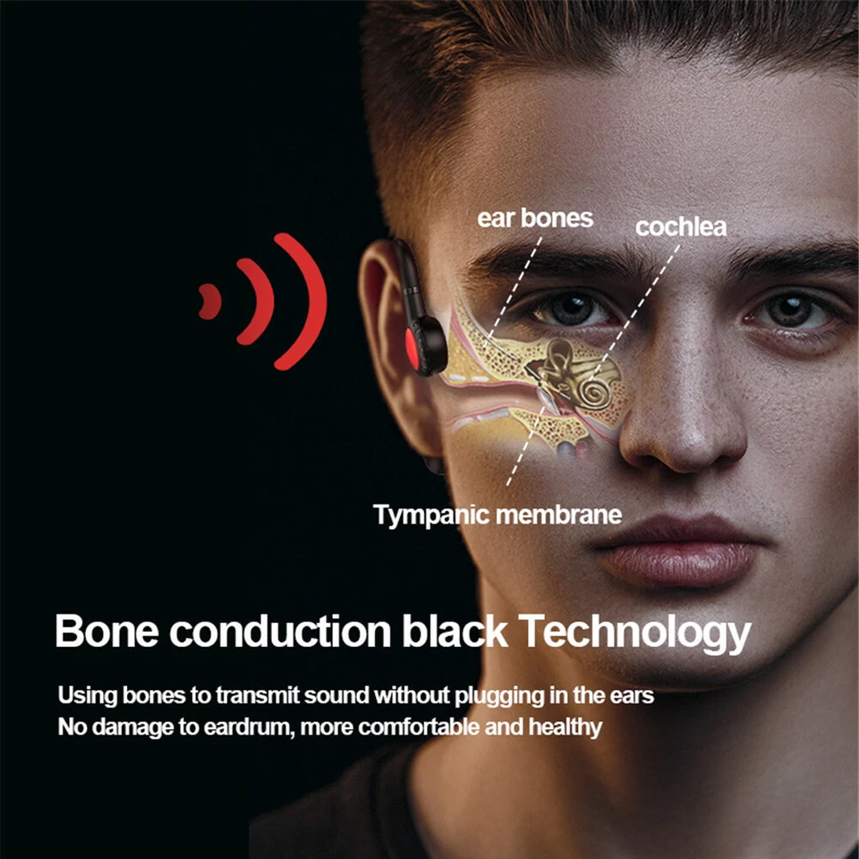 Auriculares Bluetooth Auriculares Inalámbricos Teléfono con Micrófono Cancelación de Ruido Auriculares Música Foto 4 de 4