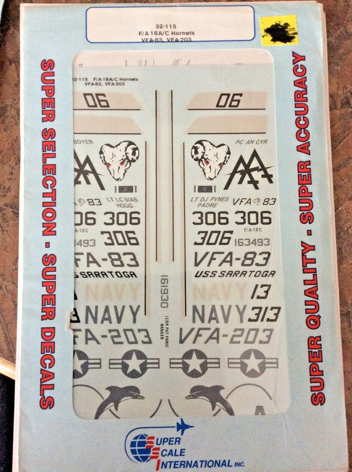 SuperScale Decals NIP 1/32 32- 115 F/ A 18A/C Hornets VFA-83 VFA-203 | eBay