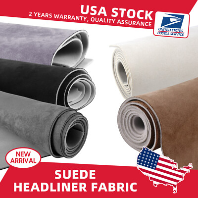 Suede Headliner Foam Backed Fabric 60'' Wide Upholstery Sagging Re-wrap/Repair