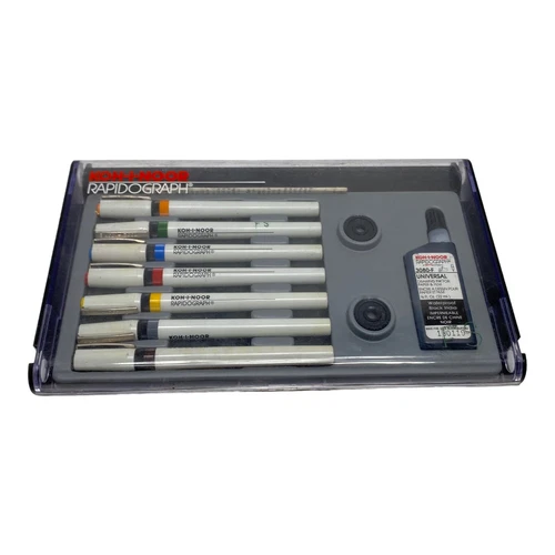 Koh-I-Noor - Rapidograph - Slim Pack - Set of 7 - Technical Pens & Ink