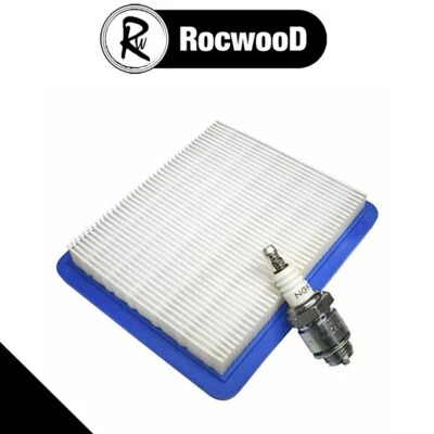 ROCWOOD Air Filter Spark Plug Fits Briggs & Stratton Quantum Service Kit 491588 B2LM