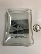 Glass ashtray Eastern End structure Chesapeake Bay advertisement Baltimore Cont.