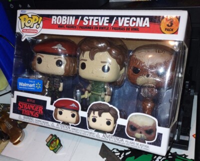 Funko POP Stranger Things Robin Steve Vecna 3 Pack & Robin Nancy 2