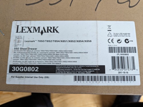 Lexmark 40X4576 550 Sheet Extra Tray Assembly - T650 T650n T652n T654n - Picture 5 of 5