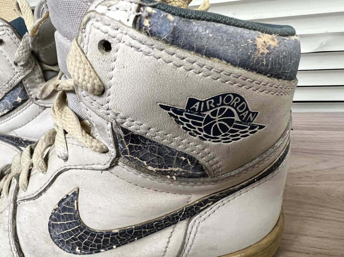 Nike Air Jordan 1 US8.5 White x Metallic Blue Made in Korea Nike Air Jordan 1 US8.5 White x Metallic Blue Made in Korea